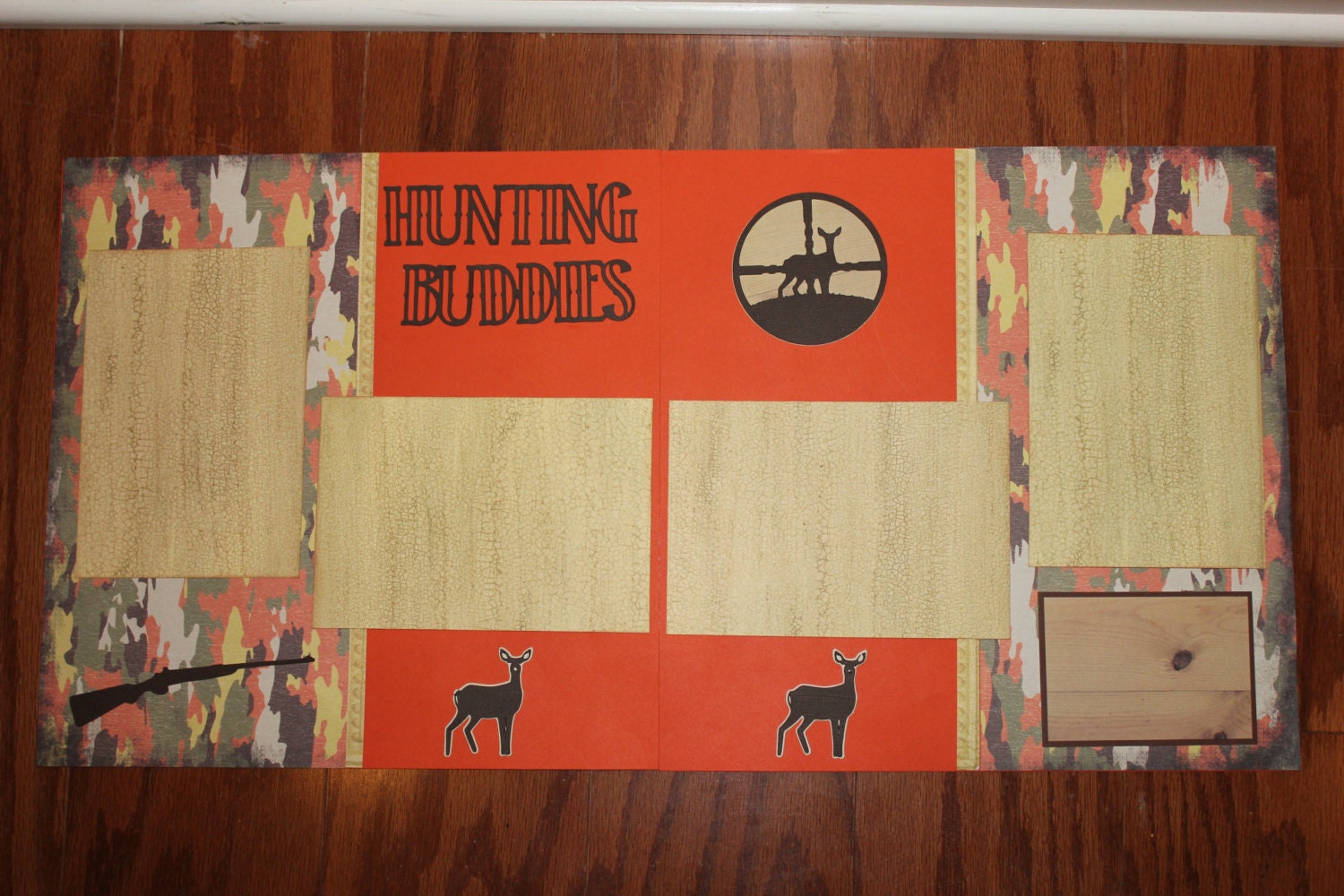 12 x 12 Hunting Scrapbook Layout Hunting by creationsbycindyg