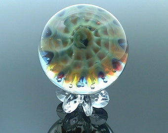 Flameworked Glass Coral Anemone Air Trap by GlassWorksBoutique