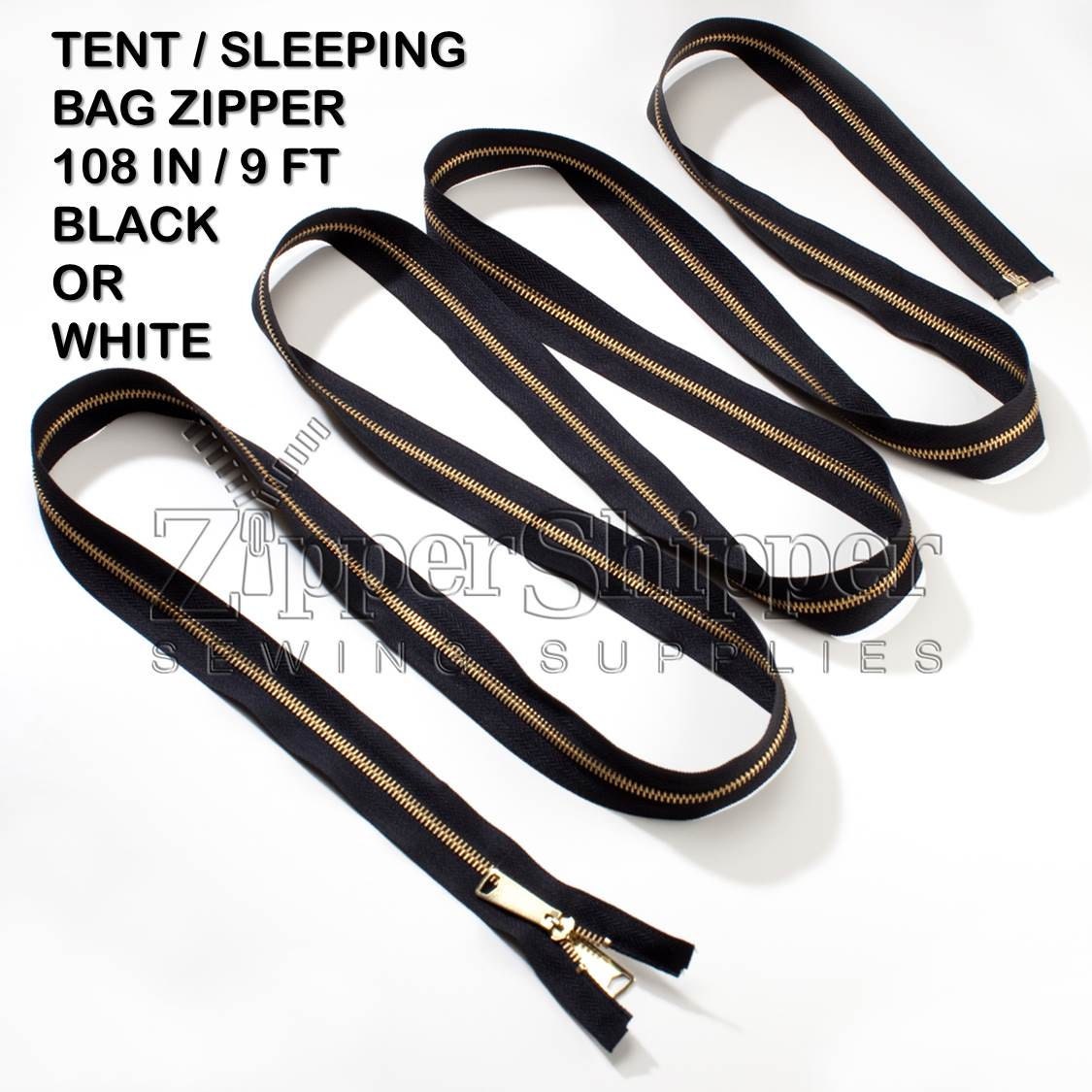 Sleeping Bag Zipper / Tent Zipper Metal Zipper Brass Teeth