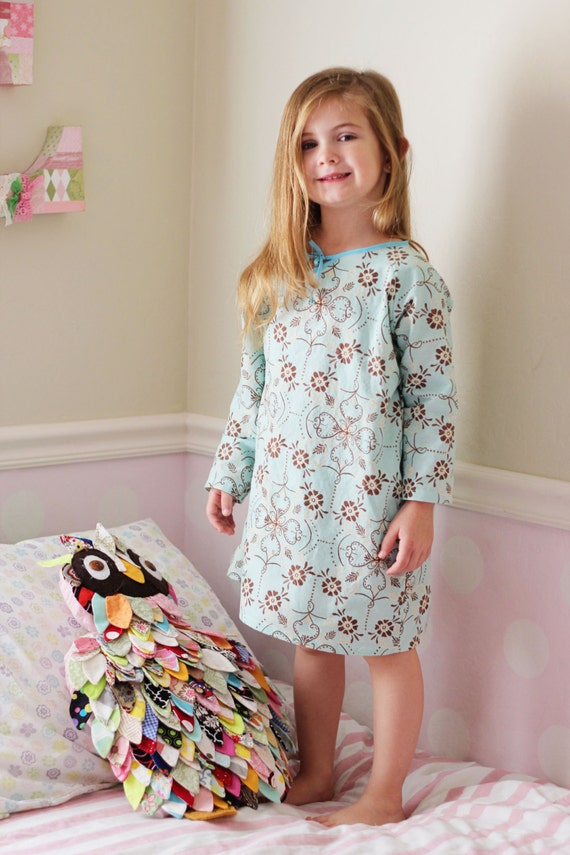 Sadie Grace Nightgown PDF sewing pattern  for girls instant