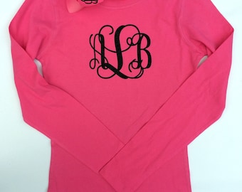 monogram long sleeve shirt