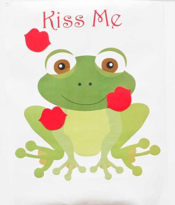 Pin The Kiss On The Frog Princess Party Game Party Game