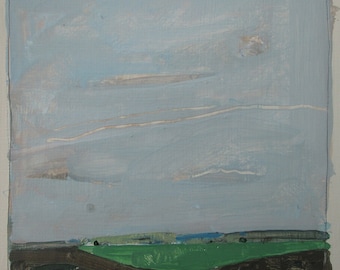May Wedge, Original Landscape Painting on Paper, Stooshinoff