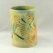 Desk accessory pencil holder - vase with dragonfly - dragonflies toothbrush holder