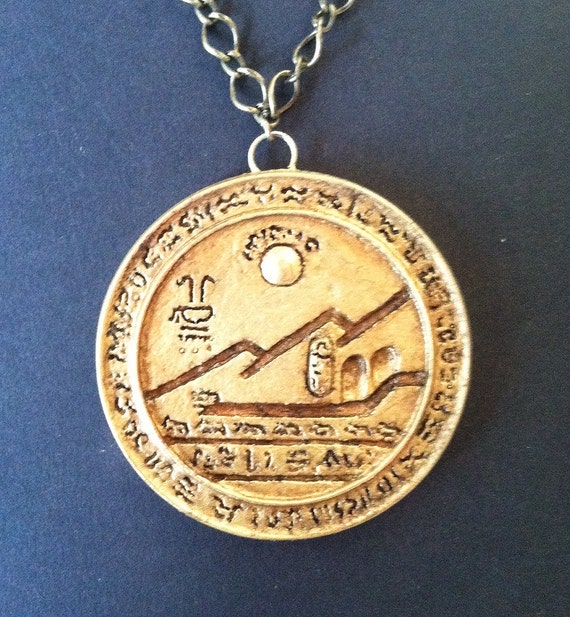 AMULET OF KHARIS Mummy Medallion Full Sized Custom Prop