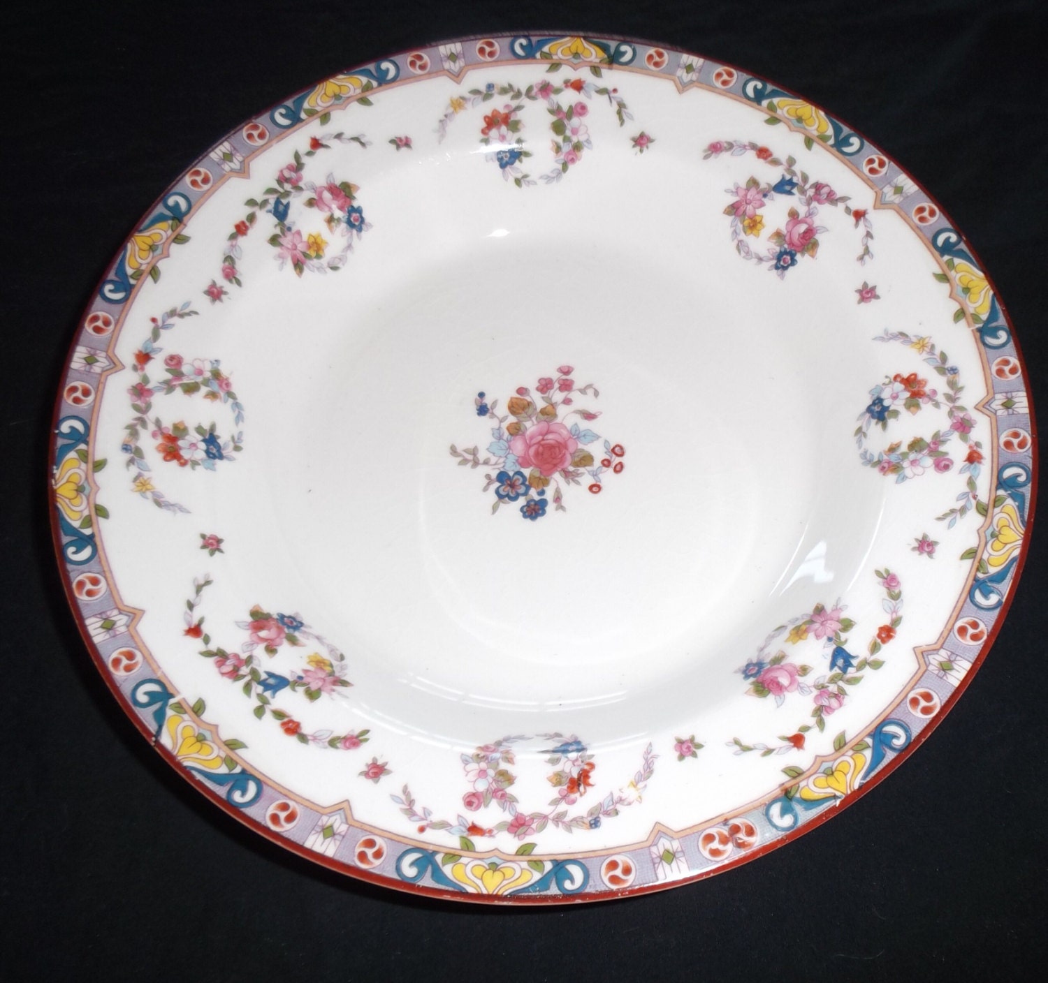 Antique Carrollton Ohio China Bowl