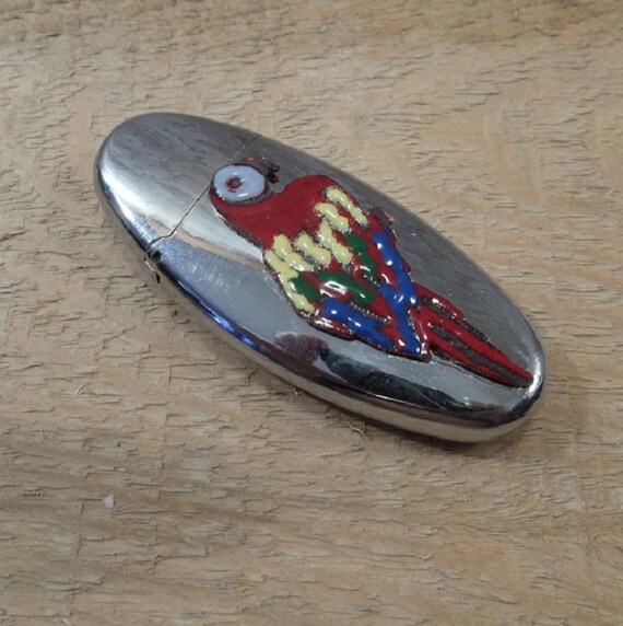 Copper Enamel lighter case / mini bic / parrot by Allfiredup358
