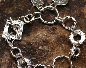 Love is Everything Sterling Silver Bracelet by Cathy Dailey
