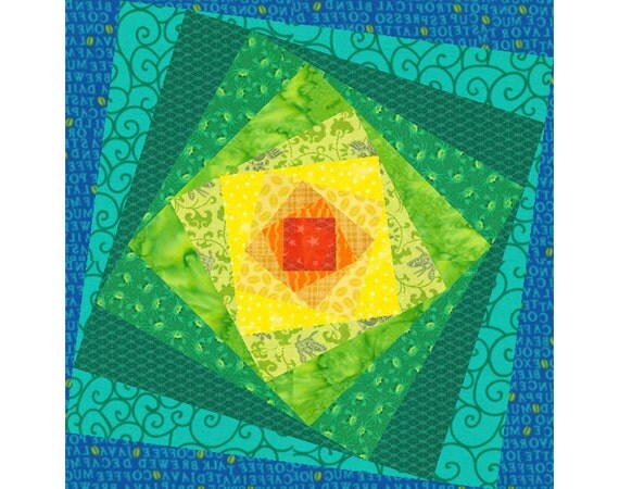 Mind s Eye quilt block paper pieced quilt by PieceByNumberQuilts