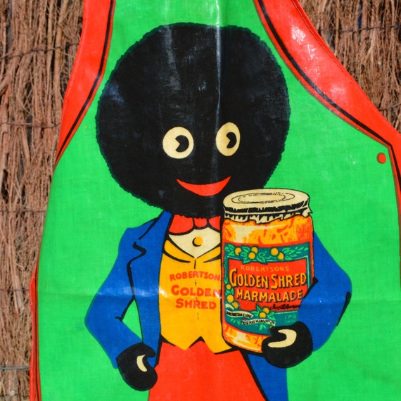 Robertsons Golly PVC Apron Golliwog Holding a Jar of Golden