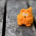 Needle felted cat - Mesmerized Amazed Kitty Felt Plushie