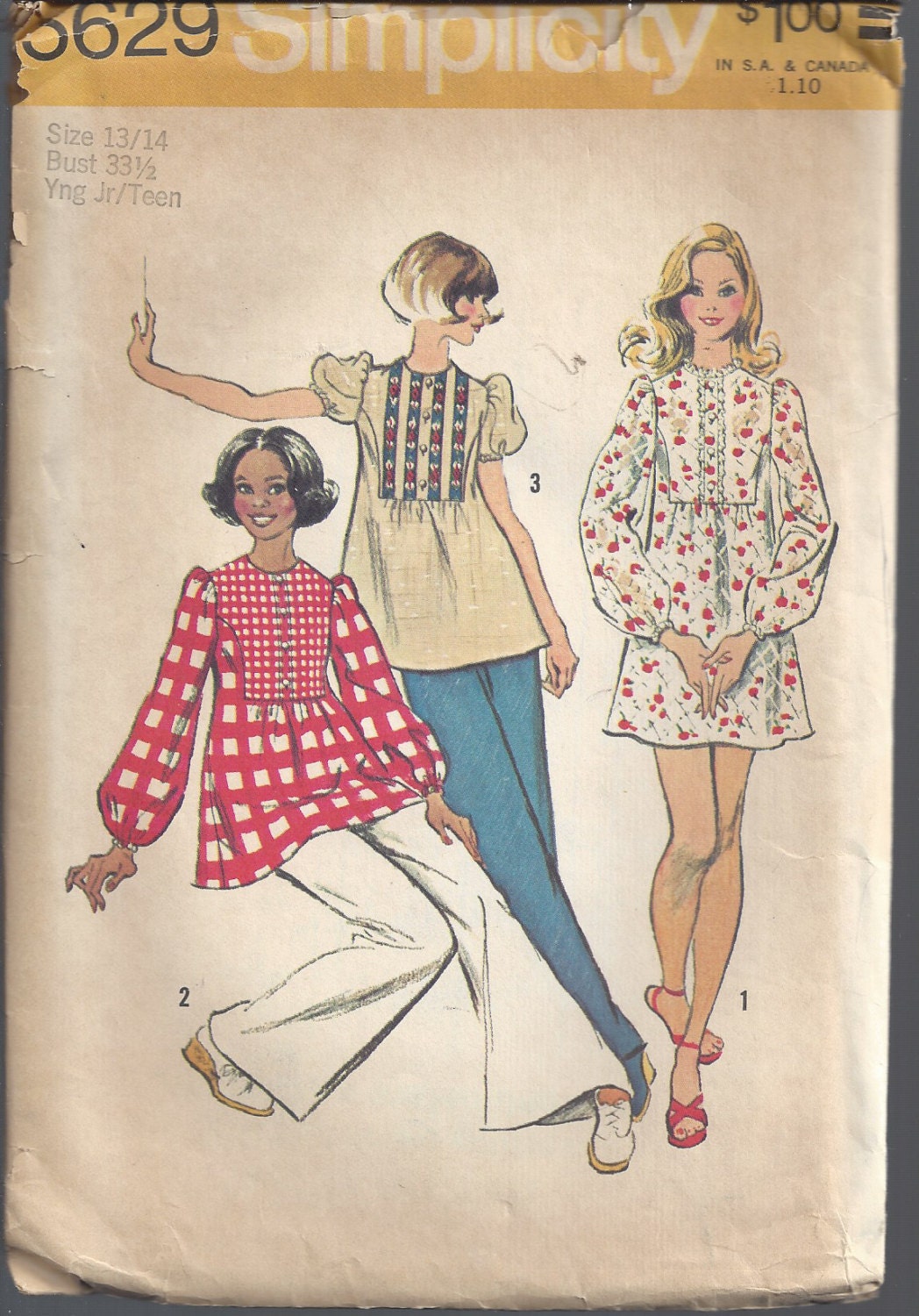 Simplicity vintage pattern 5629 from 1973 Vintage sewing patterns