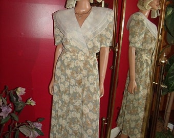 Flapper Dress Teacher Office Lady Vintage Evening Holiday Size 8