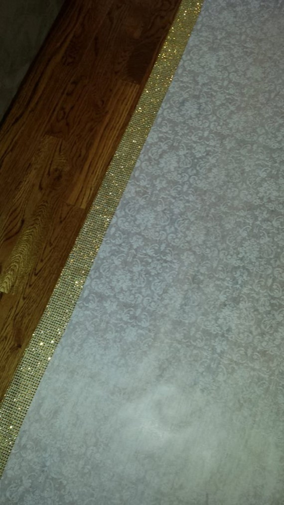 FREE RUSH SPECIAL Wedding Aisle Runner with Gold Rhinestone