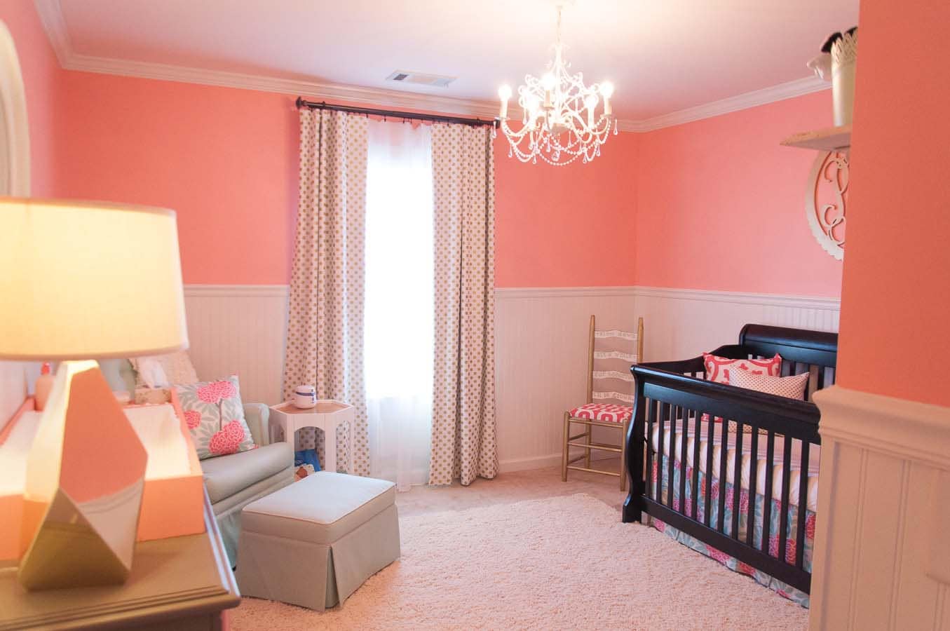 Blush Pink White and Gold Metallic Custom Crib Bedding Set