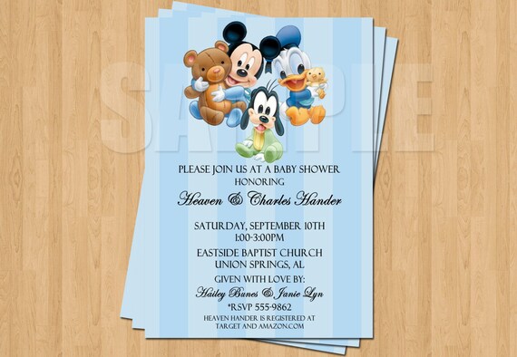 Donald Duck Baby Shower Invitations 10