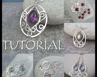 Wire Jewelry Tutorial SPIRAL LOOP FRAMES Earrings