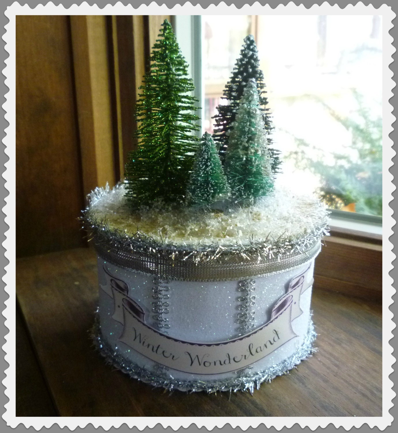 Winter Wonderland Bottle Brush Tree Box