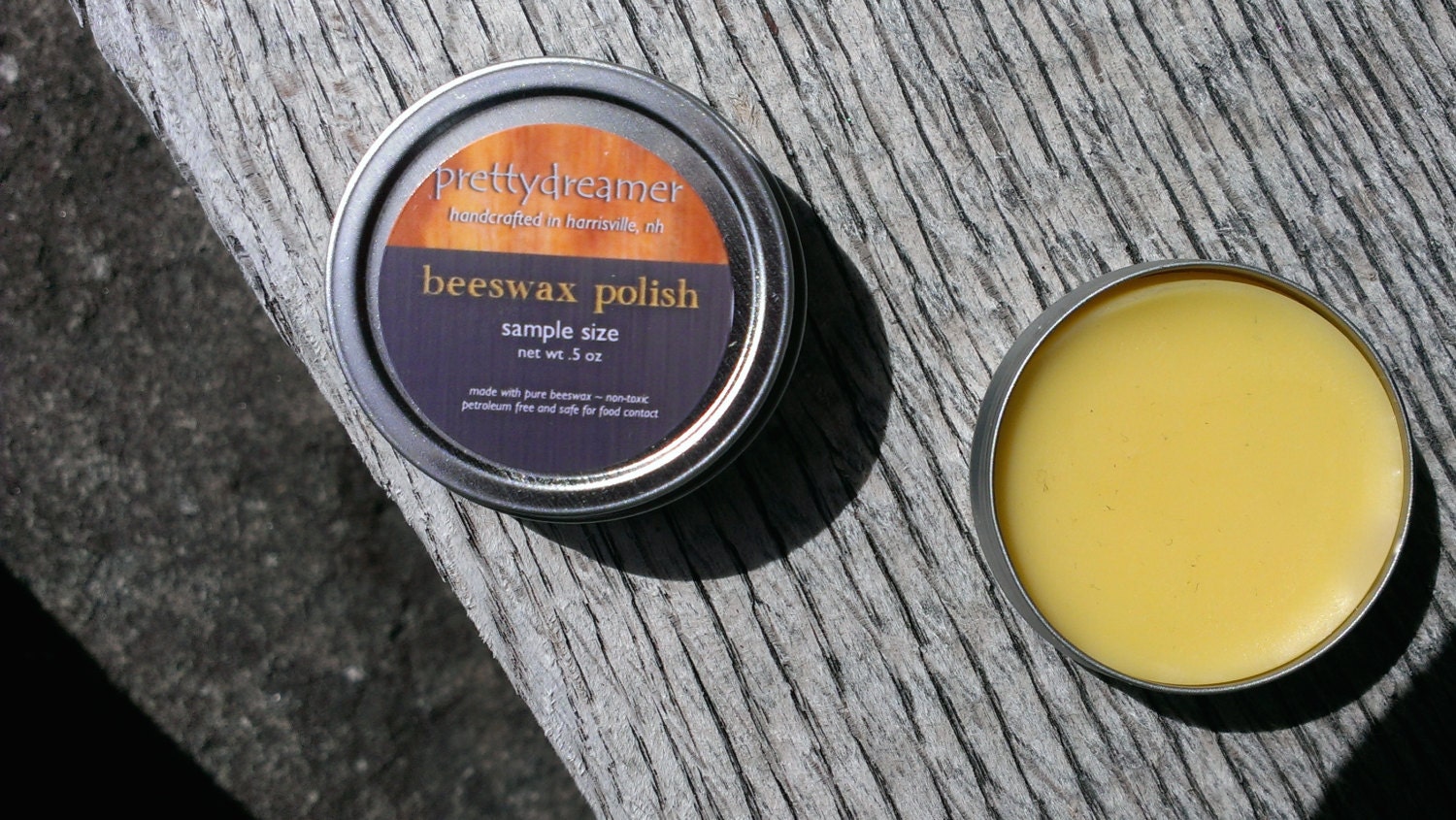 samplesize wood polish / natural beeswax wood finish/ polish