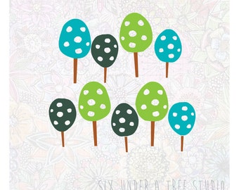 Little Forest Wall Vinyl Decals Art Graphics Stickers