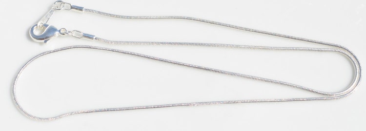 10 Silver Plated 16 Necklace Snake Chain with by LorettasBeads