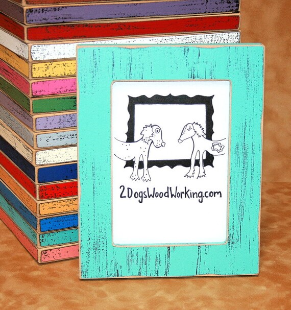 Picture Frame 8x8 or 8x10 Colored barnwood frame Square