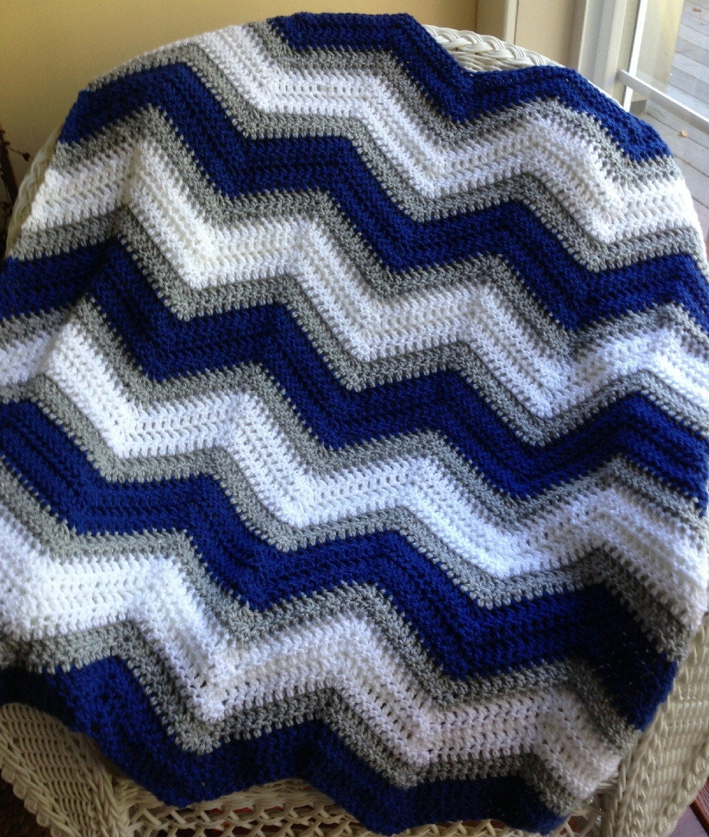 new chevron zig zag ripple baby blanket afghan wrap crochet
