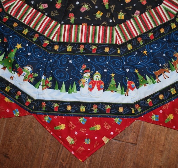 handmade cotton quilted christmas tree skirt large 12 pointed handmade cotton quilted christmas tree skirt large 12 pointed