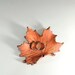Maple Leaf / Handmade from Real Leaves in Stoneware Clay / Ring Dish / Wedding Decor / Wedding Favor / Nature Decor