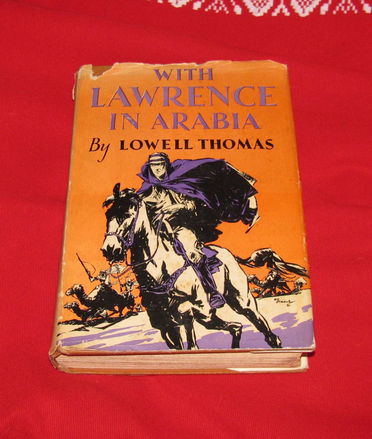 Rare book With Lawrence in Arabia Lowell Thomas 1924