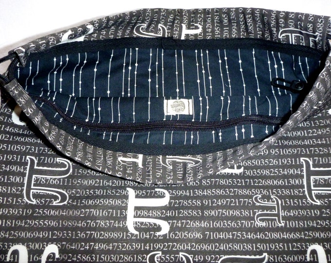 Just a Piece of Pi - 2 in 1 Backpack/tote cotton canvas Custom Print