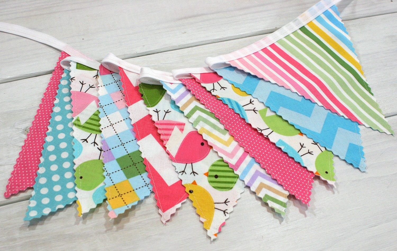 Banner Bunting Fabric Flags Baby Nursery Decor Photography