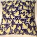 Gray and Yellow Bird Fabric 18 inch Throw Pillow COVER