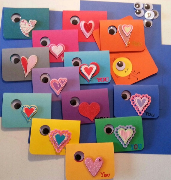 EYE HEART YOU kids Valentine's cards