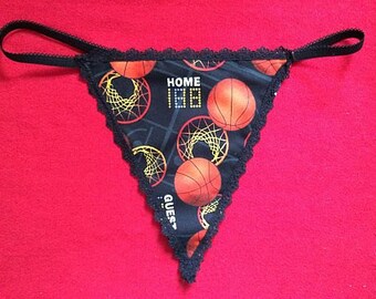 Womens BASKETBALL G-String Thong Lingerie Panty Underwear