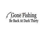Gone Fishing - Fishing Decal - Wall Decal - Sign, Wall Decor, Fisherman Decor, Fishing Decal, Fisherman Gift, Father's Day