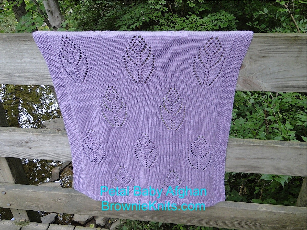 Petal Baby Afghan Knitting Pattern