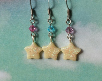 Starlight Star Earrings - Glow in the Dark Jewelry - Rave Kandi