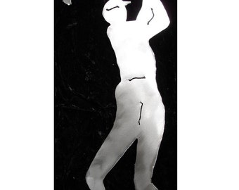 GOLFER Golfing Golf Course Metal Garden Yard Art Stake Plant Spike