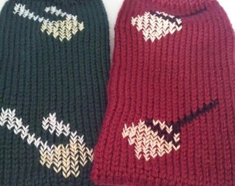 Hand Knitted Dobby Inspired Tube Slipper Socks ( Made to order), Gryffindor slipper socks, snitch slipper socks, dobby christmas gifts,