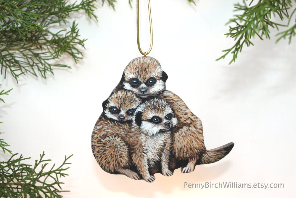 baby meerkats ornament meerkat christmas decoration baby meerkats ornament meerkat christmas decoration