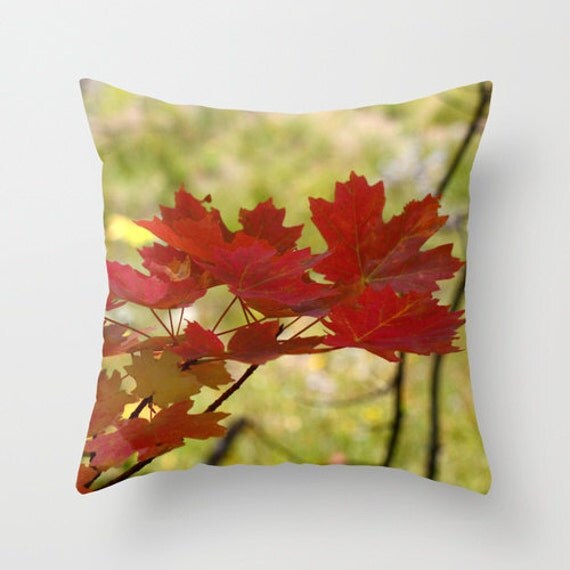 Autumn Leaves Pillow Cover Throw Pillow Cabin Decor