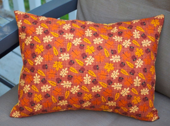 Fall Leaves Pillow Cover Decorative Toss Pillow Accent