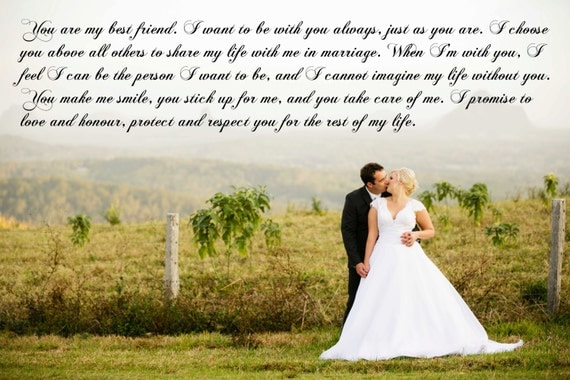 Custom Vows On Canvas