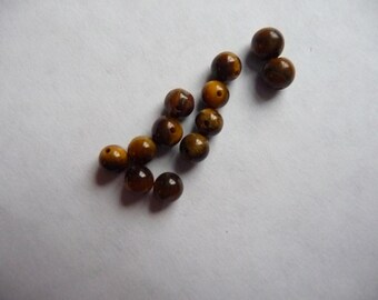 SALE!! Bead, Tigereye, Gemstone, Natural, Brown/Tan,4mm, round, B grade, Mohs hardness 7, Pkg Of 25 SALE!!