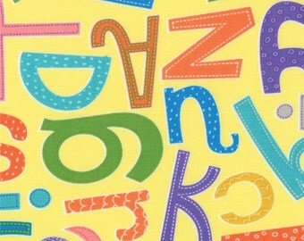 yellow alphabet etsy
