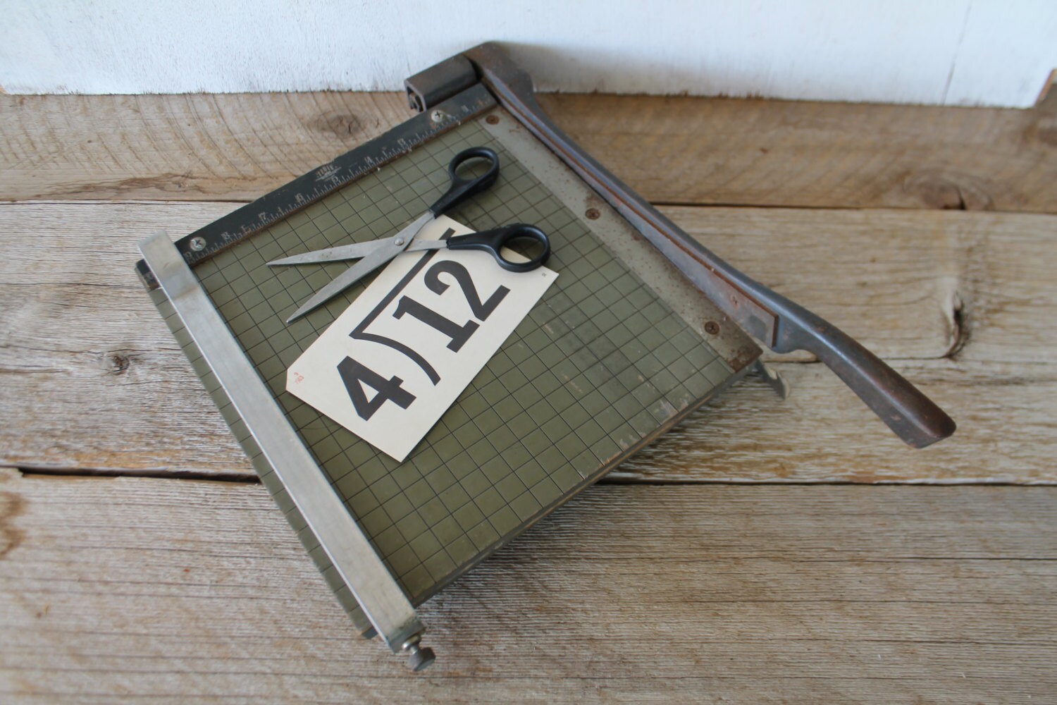 Vintage Industrial Paper Cutter