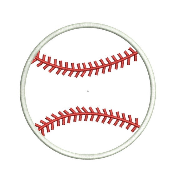 Baseball Softball Applique Embroidery Design by mysewcuteboutique