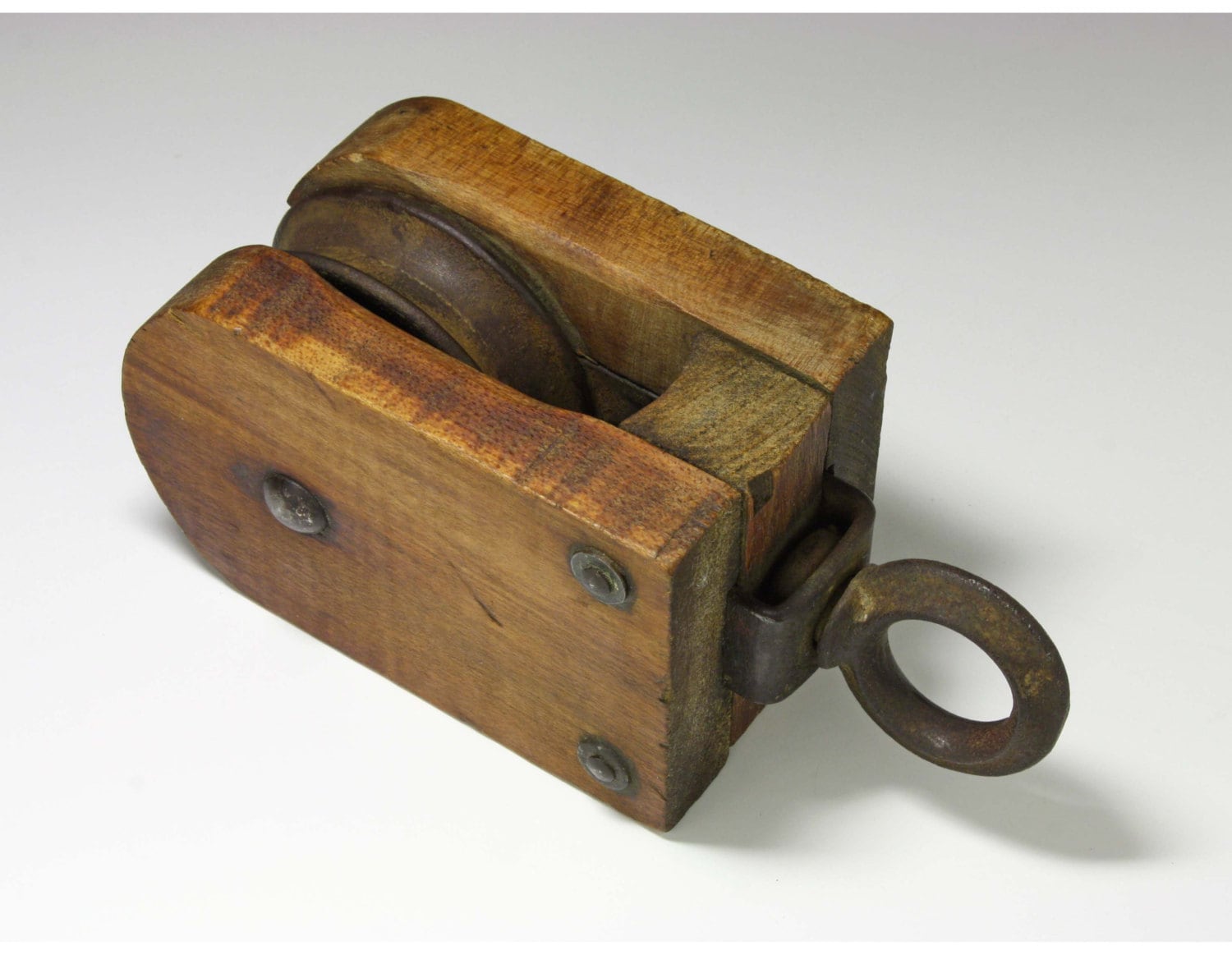 Antique/Wood and Metal Barn Pulley SALE Medium Size