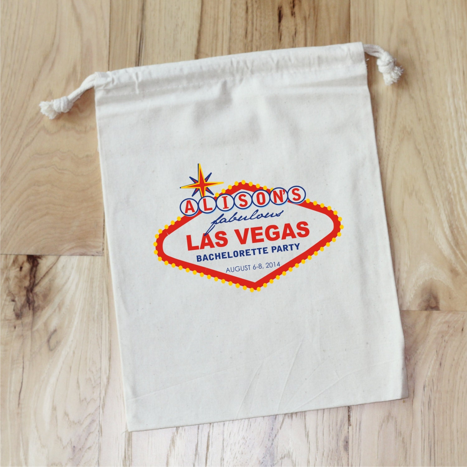 LAS VEGAS Personalized Favor Bags Bachelorette Party